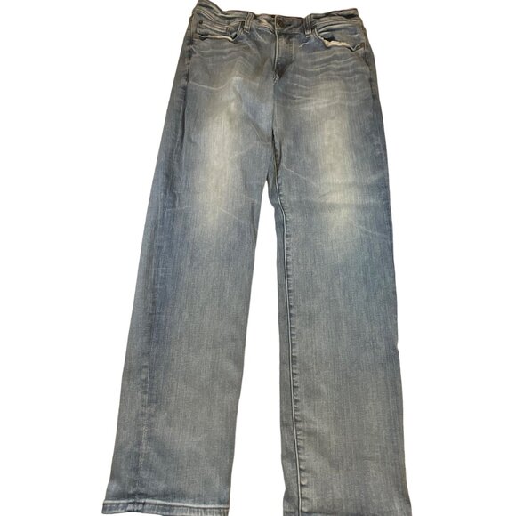 Express jeans men's 33x34 skinny‎ high rise medium wash - Picture 2 of 8